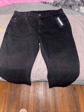 Pleasures Black Men’s Straight-Leg Jeans